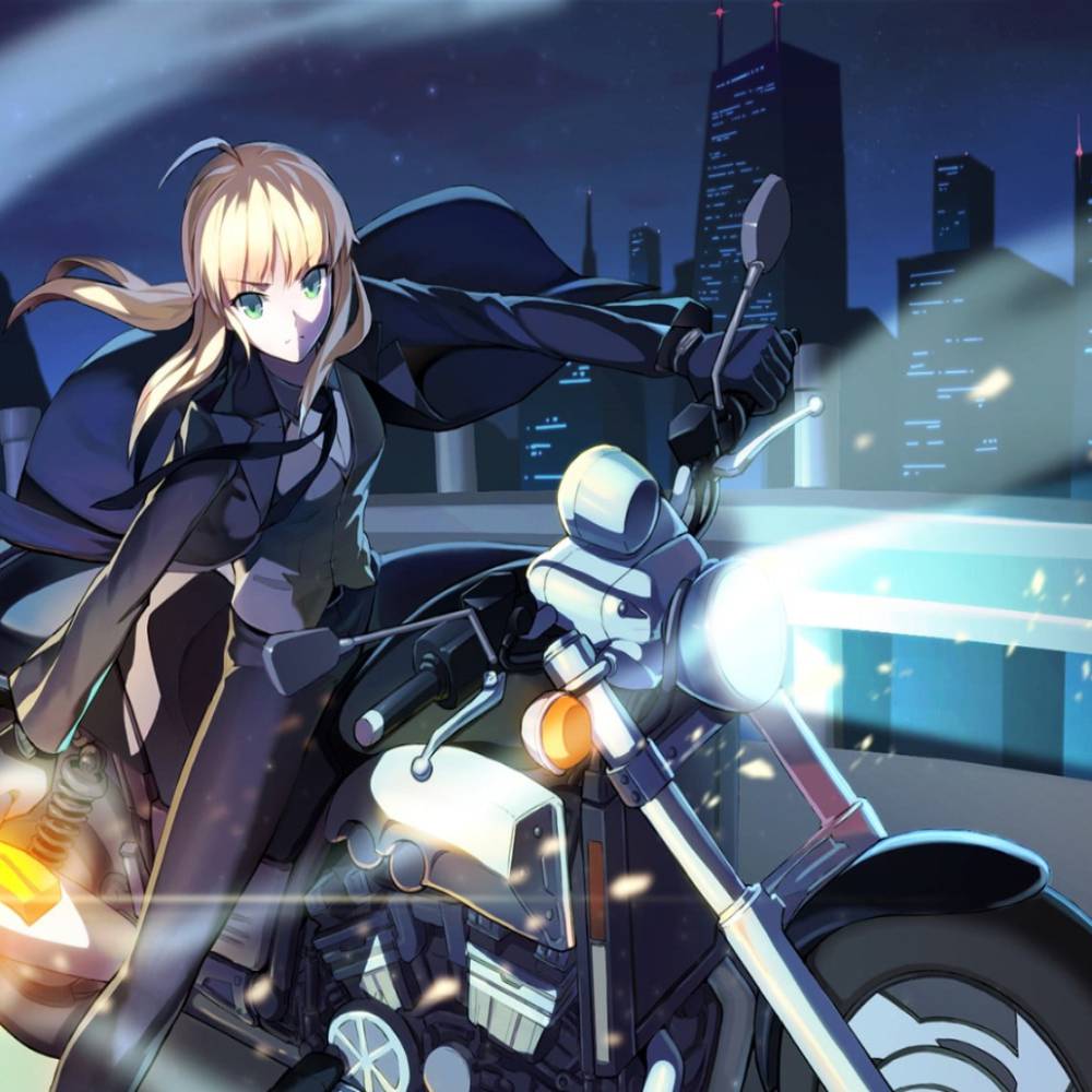 Riding Motorcycle